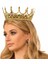 Taşlı Rönesans Kostümlü Kraliyet Ortaçağ Altın Kraliçe Prenses Tacı 1