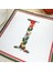 Beyaz Renkli I Harfi Christmas Yılbaşı Temalı Nakışlı Kokteyl Peçetesi 2
