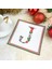 Beyaz Renkli J Harfi Christmas Yılbaşı Temalı Nakışlı Kokteyl Peçetesi 1