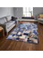 Mavi Dana Derisi Patchwork Halı 1