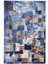 Mavi Dana Derisi Patchwork Halı 3