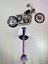 Motor & Motosiklet Kask Dış Aksesuar Tek Mor Ombreli Örgü Saç 2
