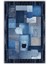 Patchwork Denim Görünümlü Dijital Baskı Kaymaz Tabanlı Oturma Odası ve Genç Odası Halısı 2