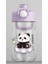 Çocuk Su Matarası Tritan Panda 500ML Mor 3