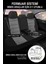 Fiat / Tofaş Murat 124 Uyumlu Tam Set 5 Koltuk Tay Tüyü Oto Koltuk Kılıfı Füme 5