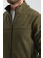 Premium Kışlık Erkek Polar Sweatshirt Minimal Nakış Detayları Fermuarlı Regular Fit 4