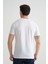 Minimal Baskılı Pamuklu Kumaş Standart Kalıp Taş Rengi Erkek T-Shirt 5
