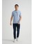Minimal Baskılı Pamuklu Kumaş Standart Kalıp Taş Rengi Erkek T-Shirt 2