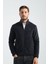 Premium Kışlık Erkek Polar Sweatshirt Minimal Nakış Detayları Fermuarlı Regular Fit 1