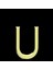 Tabitela 8 Ayar Altın Kolye Ucu "u"harfi GM616 1 gr 4
