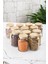12 Lü Set Bambu Kapaklı Cam Kavanoz & Erzak Saklama Kabı 800 ml Orta Boy ( Vakum Kapak ) 4