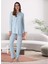 Dvina Lohusa Pijama Takımı Mavi - 9056 1