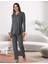 Dvina Lohusa Pijama Takımı Füme - 9056 1