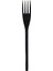 Lüks Uzay Plastik Siyah Çatal 100'LÜ Koli 1