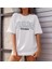 Kadın Bisiklet Yaka Baskılı T-Shirt - Beyaz 3