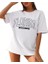 Kadın Bisiklet Yaka Baskılı T-Shirt - Beyaz 4