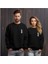 Sweatshirt Kaktüs Baskılı Sevgili Combin Pamuklu Kalın ve Yumuşak Ürün Içi Şardonlu 2 'li Set Takım 1