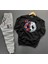 Panda Baskılı Unisex Eşofman Takımı 2'li Set Combin 1