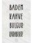 Baharat - Bakliyat - Kuruyemiş Kavanoz Etiketi Suya Dayanıklı Modern Minimal Sticker - Şeffaf Etiket 3