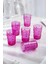 Akrilik Pembe Tekli Kısa Bardak & Su Meşrubat Kahve Yanı Bardağı 400 ml ( Cam Değildir ) 4