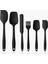 6 Adet Isıya Dayanıklı Yanmaz Yapışmaz Silikon Spatula Seti 6' Lı Silikon Spatula Seti 3