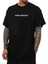 Erkek Bisiklet Yaka Kısa Kol Baskılı T-Shirt - Siyah 2