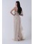 Gold Drape Yaka Detaylı Payet Işlemeli Uzun Kuşaklı Abiye 9705470.122 5