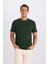 %100 Pamuk New Regular Fit Bisiklet Yaka Basic Düz Kısa Kollu Tişört V7699AZ25SP 1