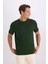 %100 Pamuk New Regular Fit Bisiklet Yaka Basic Düz Kısa Kollu Tişört V7699AZ25SP 4