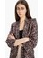 Relax Fit Leopar Desenli Blazer Ceket E1483AX25SM 3