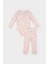 Kız Bebek 2'li Takım Leopar Desenli Fitilli Kaşkorse Uzun Kollu Çıtçıtlı Body Uzun Alt E6308A525SP 5
