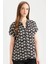 Regular Fit Apaş Yaka Desenli Kısa Kollu Gömlek I6173AZ25SM 1