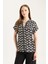 Regular Fit Apaş Yaka Desenli Kısa Kollu Gömlek I6173AZ25SM 4