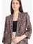 Relax Fit Leopar Desenli Blazer Ceket E1483AX25SM 4