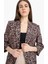 Relax Fit Leopar Desenli Blazer Ceket E1483AX25SM 5