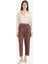 Carrot Fit Kemerli Klasik Pantolon Yüksek Bel Dar Paça Piliseli Basic Düz Kısa Paça D4282AX25SM 1