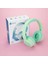 Güvenli Ses Sınırlı 60 Saat Oynatma Süreli Bluetooth Çocuk Kulaklığı Yeşil 3