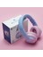 LED Işıklı Güvenli Ses Sınırlı 85 Saat Oynatma Süreli Bluetooth Çocuk Kulaklığı Granit Pembe 3