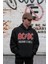 Ac Dc Highway To Hell Yazılı Oversize Müzik Grubu Rock Metal Hoodie 2