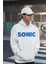 Sonic Baskılı Oversize Çizgi Film Hoodie 2