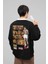 Muhammed Alii Clay Baskılı Oversize Efsane Boksör Sweatshirt 1
