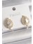 Pirinç Gold Renk Zirkon Taşlı Yaprak Model Kadın Küpe 1
