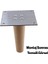 Metal Çinko Masa Bağlantı Sacı Düz 8 x 8 cm Mobilya Yemek Masası Ayak Bağlama Saçı Aparat 4 Adet 5