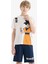 Erkek Çocuk Dragon Ball Pijama Takımı Kısa Kollu Üst Beli Lastikli Şort E0337A825SM 3