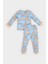 Erkek Bebek Pijama Takımı Hayvan Desenli Uzun Kollu Üst Beli Lastikli Uzun Alt E6935A525SP 5