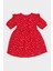 Kız Bebek Desenli Kısa Kollu Flamlı Poplin Elbise E5809A525SP 5
