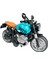 Işıklı ve Müzikli Model Motor Sesli Çek Bırak Motor Diecast Motor Modelleri Mavi 14CM 3