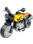 Işıklı ve Müzikli Model Motor Sesli Çek Bırak Motor Diecast Motor Modelleri Sarı 14CM 1