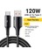 2 Metre 6A 120W Mega Hızlı USB To Type-C Şarj Data Kablosu Korumalı Güçlü Kablo 2