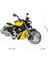 Işıklı ve Müzikli Model Motor Sesli Çek Bırak Motor Diecast Motor Modelleri Sarı 16CM 2